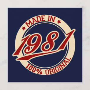 Tarjeta Hecho En 1981