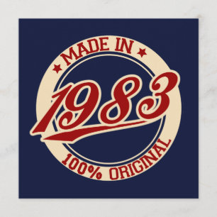 Tarjeta Hecho En 1983