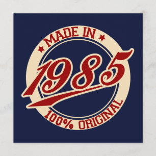 Tarjeta Hecho En 1985