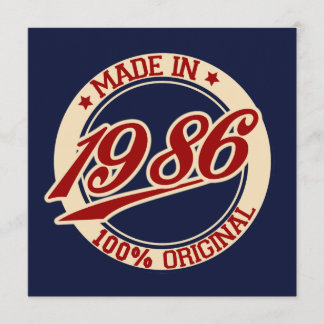 Tarjeta Hecho En 1986