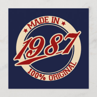 Tarjeta Hecho En 1987