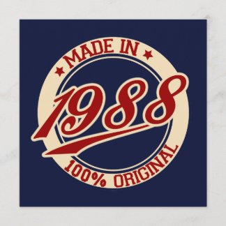 Tarjeta Hecho En 1988