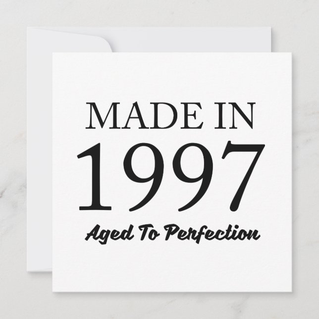 Tarjeta Hecho En 1997 (Anverso)