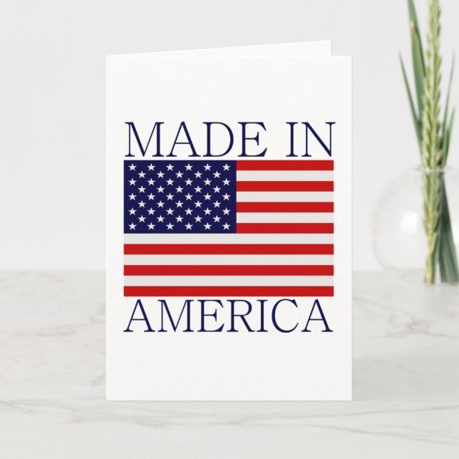 Tarjeta Hecho en América (Anverso)