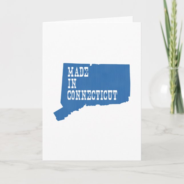 Tarjeta Hecho en Connecticut Greeting (Anverso)