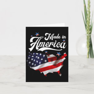 Tarjeta Hecho En Estados Unidos - Bandera Patriótica Estad