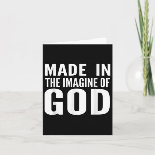 Tarjeta Hecho En La Imagen De Dios Jesús La Biblia Cristia