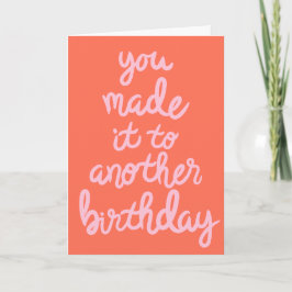 Tarjeta Hecho le a otro cumpleaños