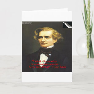 Tarjeta Hector Berliot Suerte De Talentos Citas Regalos Y 