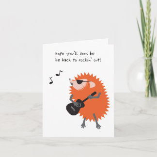 Tarjeta Hedgehog Get Well Card