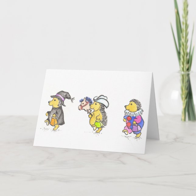 Tarjeta Hedgie Halloween (Anverso)