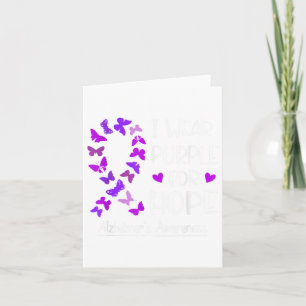 Tarjeta Heimeness Ribbon Butterfly Purple For Hope