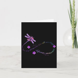 Tarjeta Heimerheimer Awareness Mes Dragonfly Recuerde Wo