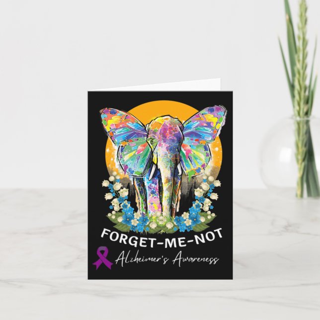 Tarjeta Heimerheimer Elephant Forget-me-not Heimerheimer's (Anverso)