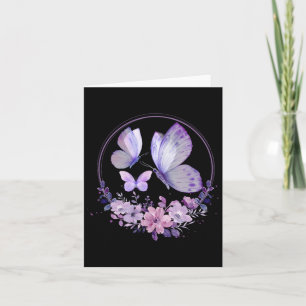 Tarjeta Heimerheimer Pansy Morple Floral Dementia Heimerhe