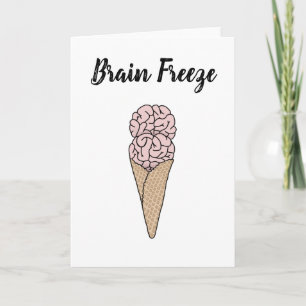 Tarjeta Helado de Congelamiento Cerebral