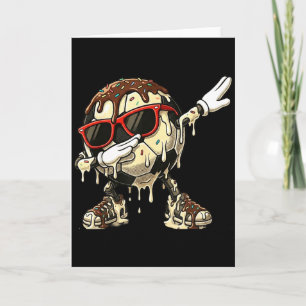 Tarjeta Helado de fútbol genial Dab Dance Divertido Fusión