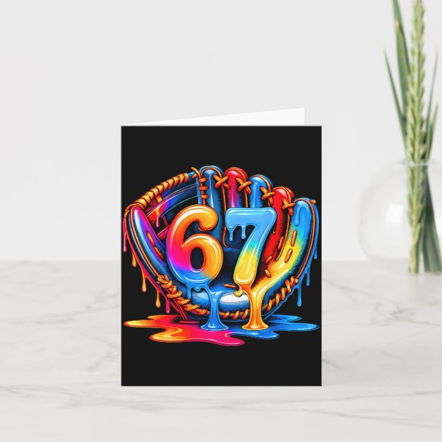 Tarjeta Helado de goteo de béisbol 67 Estilo de vida de bé (Anverso)