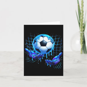 Tarjeta Helado de goteo de fútbol Goteo divertido para niñ