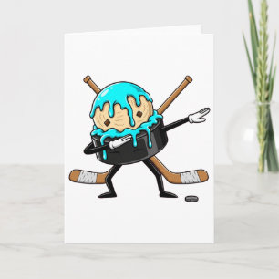 Tarjeta Helado de goteo de puck de hockey Dabbing niños jó