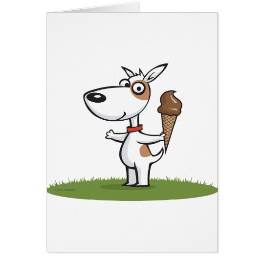 Tarjeta Helado del perro