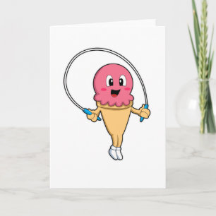 Tarjeta Helado en Fitness con Rope