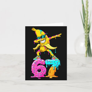 Tarjeta Helado que gotea Banana 67 divertido Dabbing Seis 