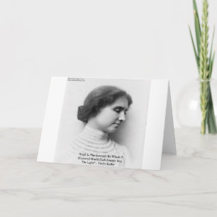 Tarjeta Helen Keller "Fe/Fuerza" Ofertas de sabiduría