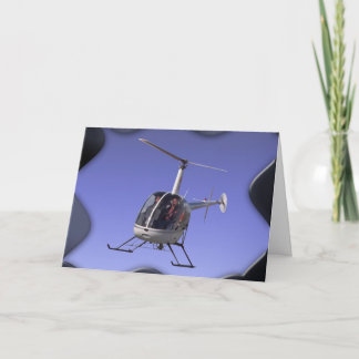 Tarjeta Helicopter Chopper Volador Tarjeta de feli