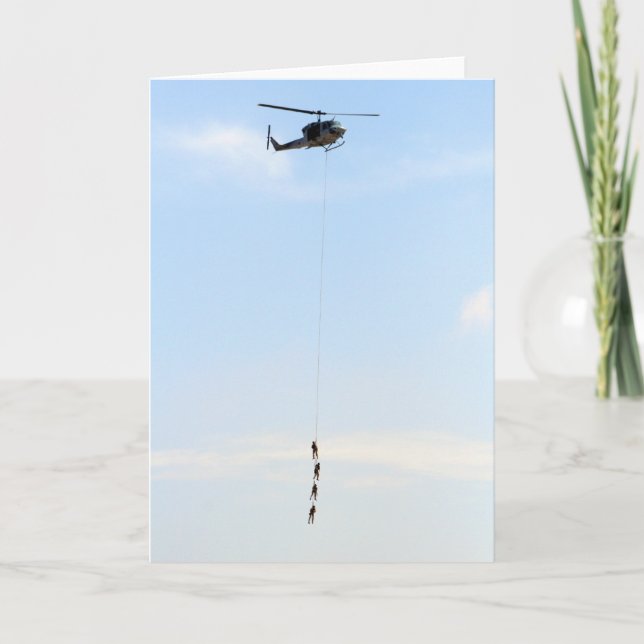 Tarjeta Helicopter Greeting Card (Anverso)