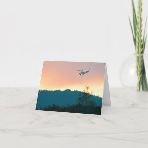 Tarjeta Helicóptero de bomberos.....