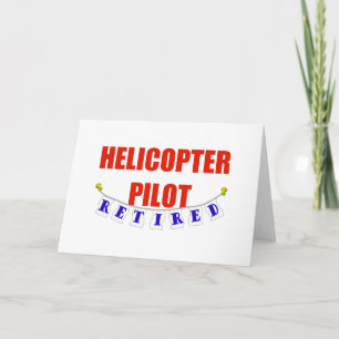TARJETA HELICÓPTERO RETIRADO PILOTO
