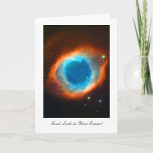 Tarjeta Helix Nebula - Buena suerte en tus exámenes