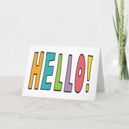 Tarjeta Hello!