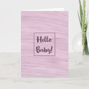 Tarjeta Hello Baby Pink