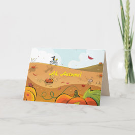 TARJETA HELLO DE FALL BIKE RIDE