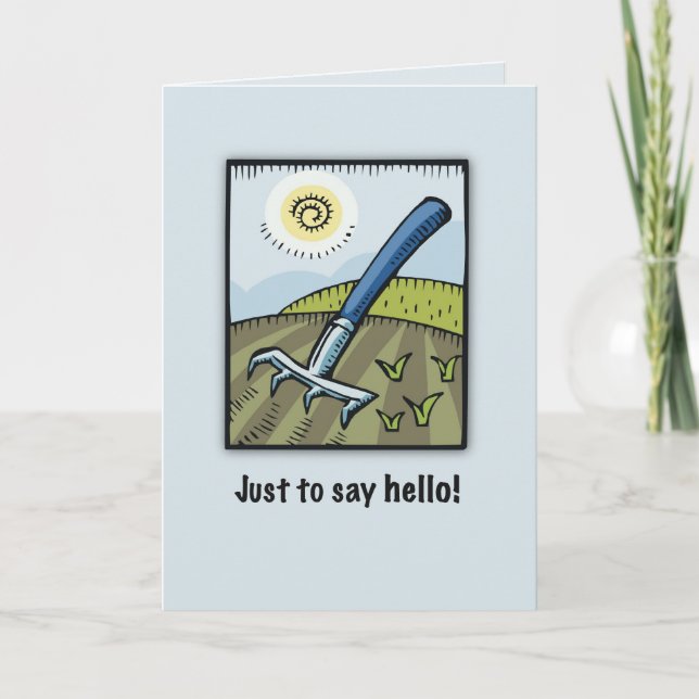 Tarjeta Hello Gardener (Anverso)