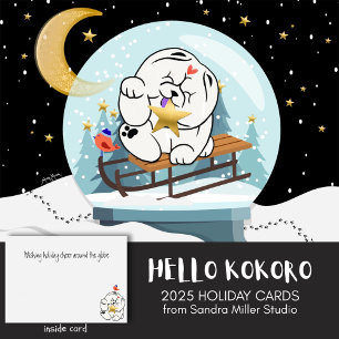 Tarjeta HELLO KOKORO Vacaciones para perros Chow