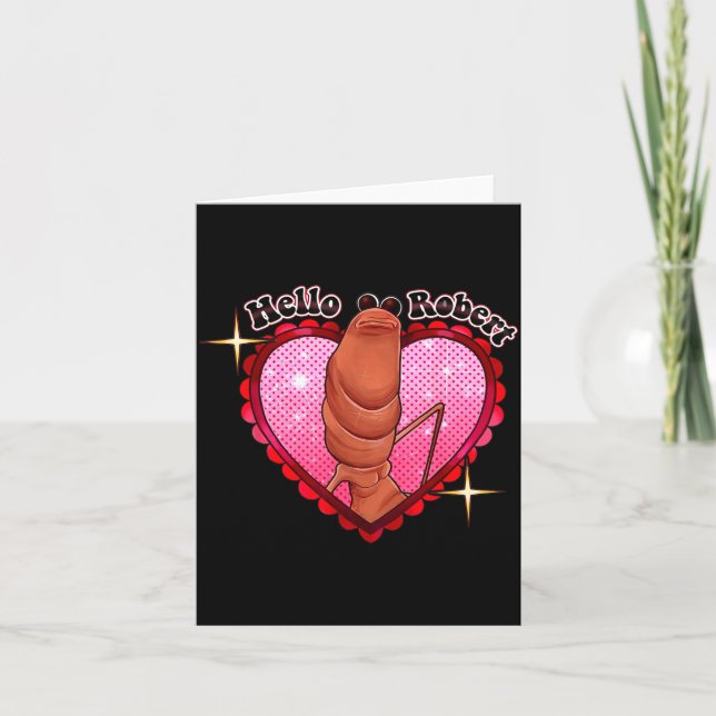 Tarjeta Hello Robert It's Ing Me Off Marcus The Worm  (Anverso)