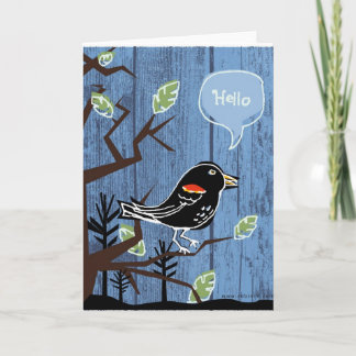 Tarjeta Helloblackbird