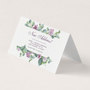 Tarjeta Hemos movido Eucalyptus nueva dirección de casa