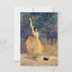 Tarjeta Henri De Toulouse Lautrec - La bailarina española