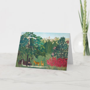 Tarjeta Henri Rousseau - La cascada