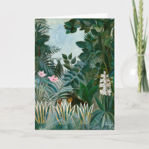 Tarjeta Henri Rousseau - La selva ecuatorial