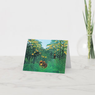 Tarjeta Henri Rousseau las zonas tropicales
