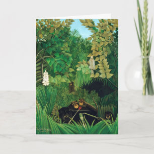 Tarjeta Henri Rousseau - Los alegres bromistas