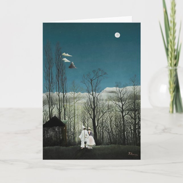 Tarjeta Henri Rousseau - Noche de Carnaval (Anverso)