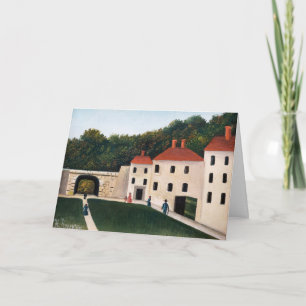 Tarjeta Henri Rousseau - Paseantes en un parque