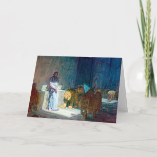 Tarjeta Henry Ossawa Tanner Daniel en la postura de los Le