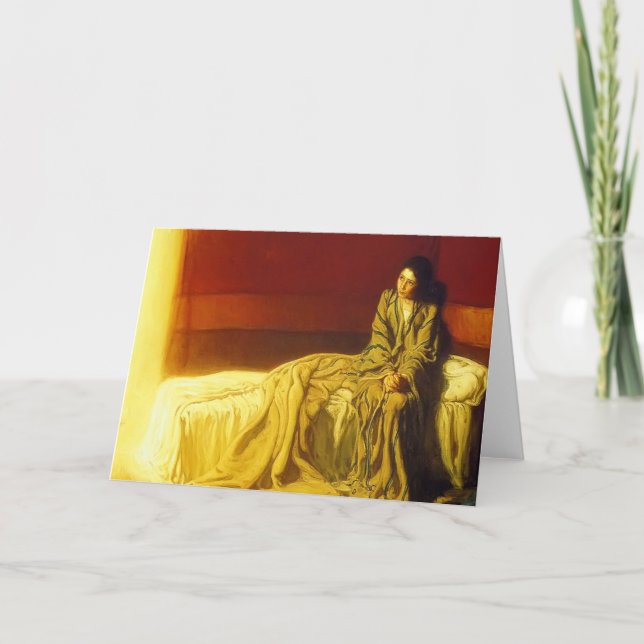 Tarjeta Henry Ossawa Tanner La Anunciación 1914 (Anverso)